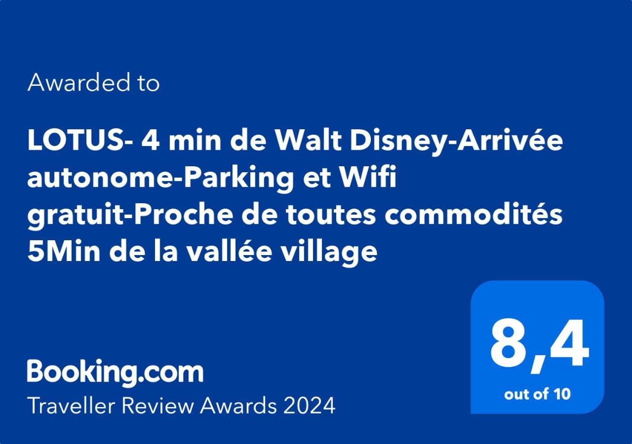 Lotus- 4 Min De Walt Disney-Arrivee Autonome-Parking Et Wifi Gratuit-Proche De Toutes Commodites 5Min De La Vallee Village Chessy  Exterior foto